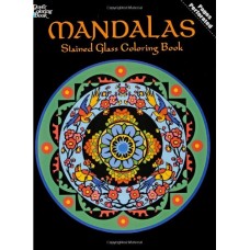 Mandalas Stained Glass Coloring Book 
